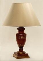 ALEXANDERS  32 CM 32 CM GOLD/RED AMPHORA LAMP